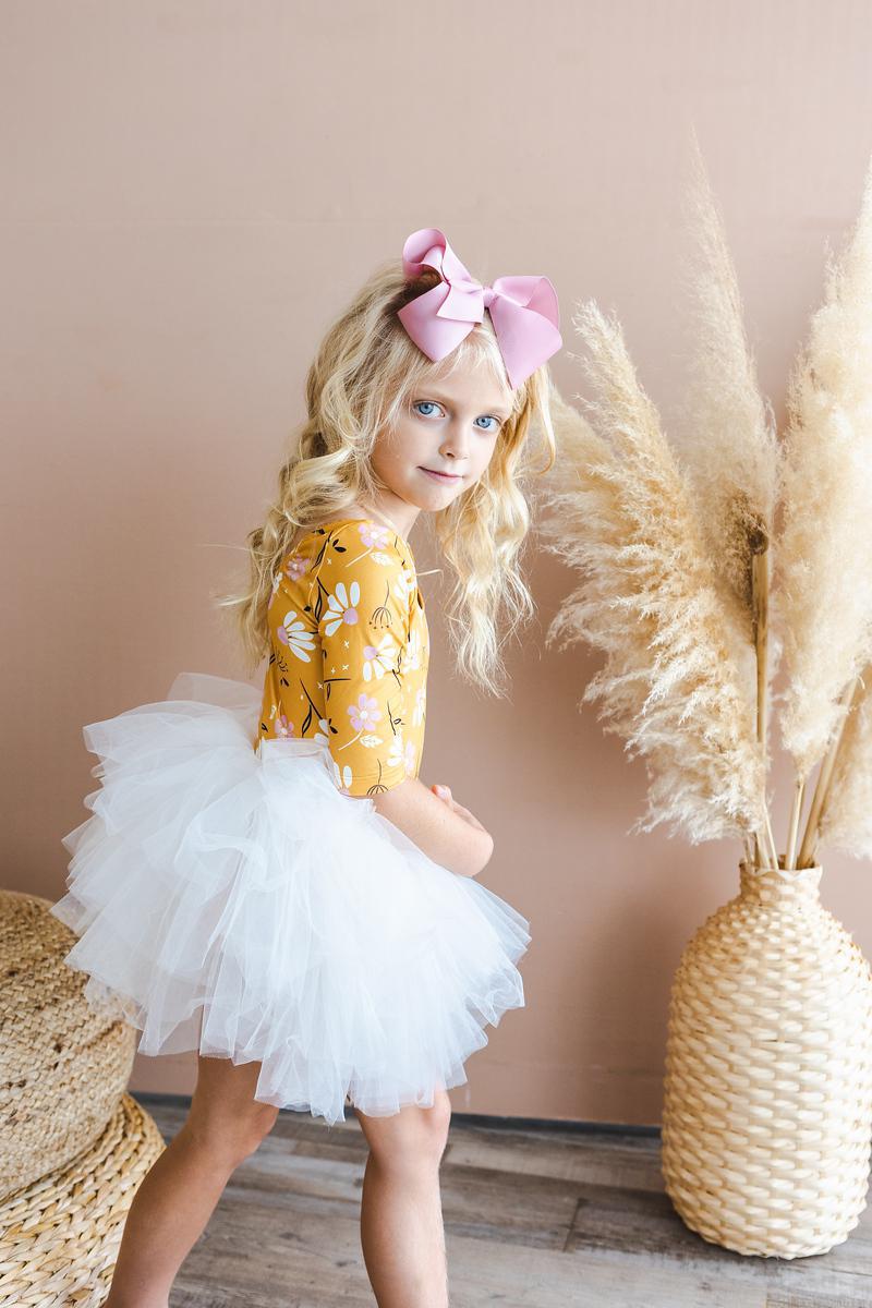 Dandelions in Fall 3/4 Tutu Leotard - Aaria Tees Aaria Tees