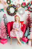 Dear Santa L/S Pocket Twirl Dress - Aaria Tees Aaria Tees