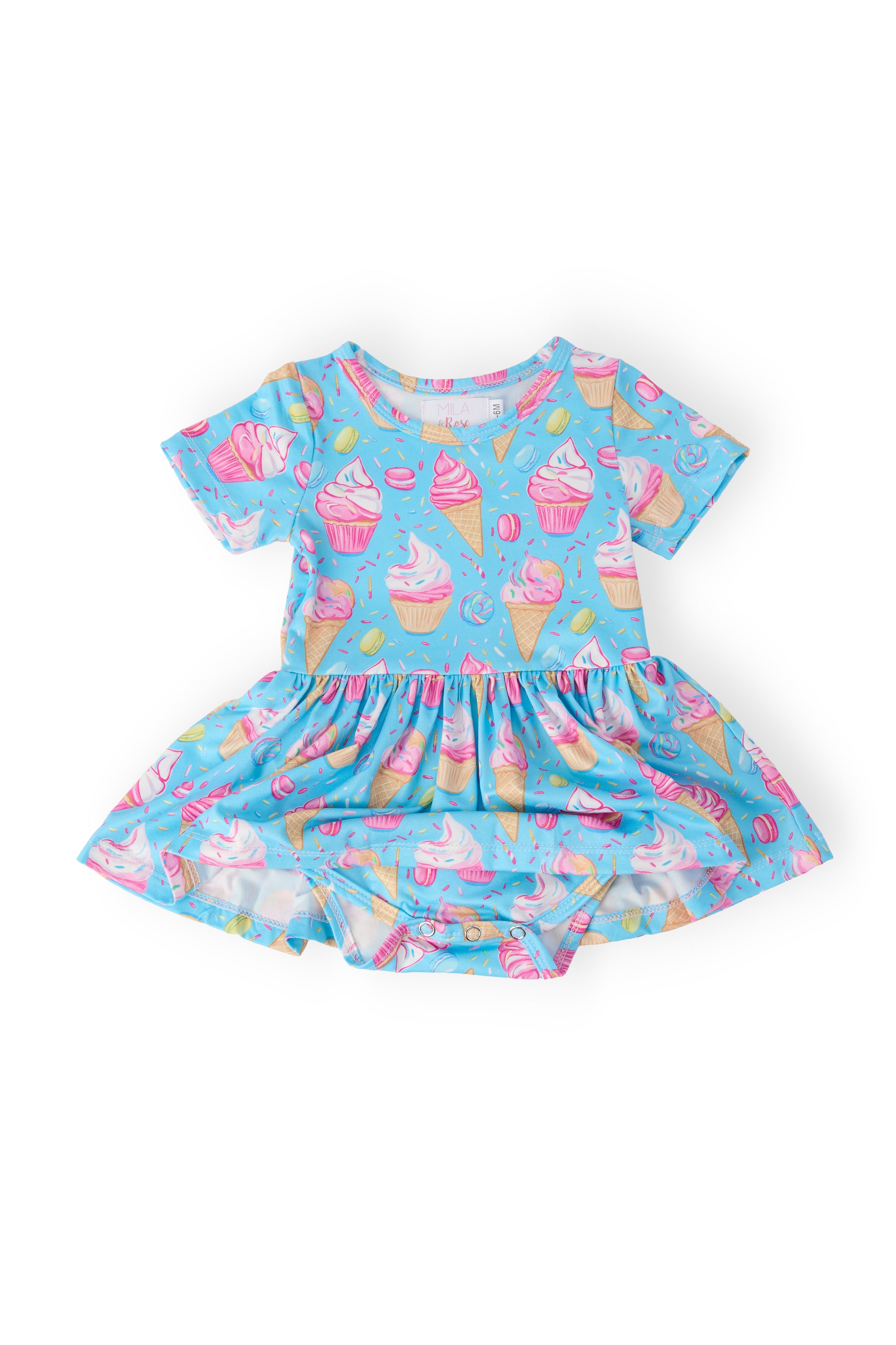 Delightful Desserts S/S Twirl Bodysuit - Aaria Tees Aaria Tees