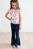 Denim Blue Velvet Bells - Aaria Tees Aaria Tees