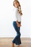 Denim Blue Velvet Bells - Aaria Tees Aaria Tees