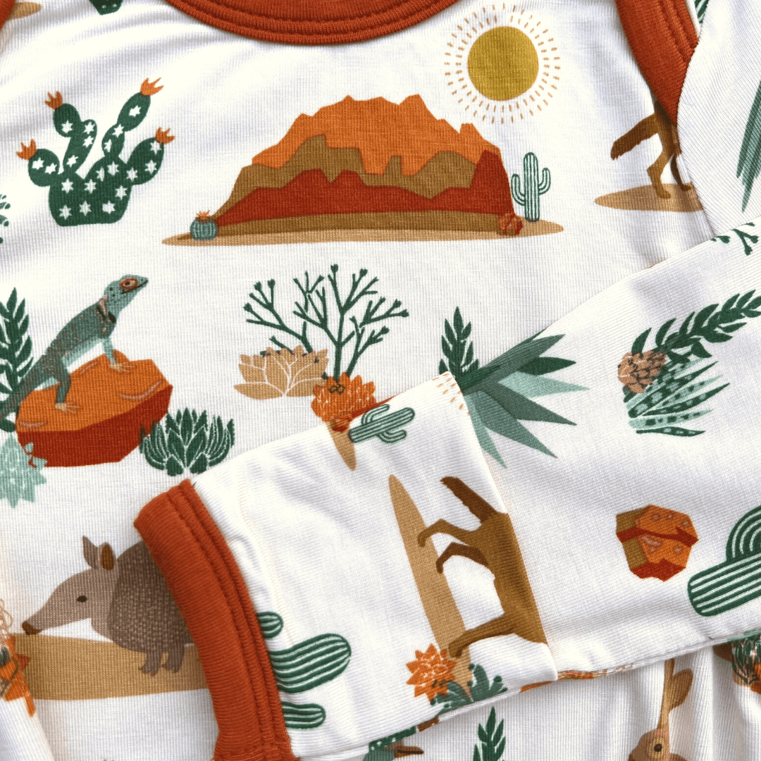 Desert Friends Newborn Bamboo Gown - Aaria Tees Aaria Tees