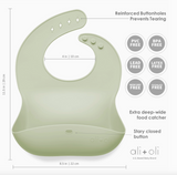 Silicone Baby Bib Sand - Aaria Tees Aaria Tees
