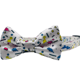 Dino Doggy White Dog Collar Aaria Tees