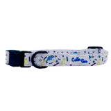 Dino Doggy White Dog Collar Aaria Tees