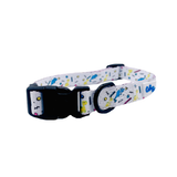 Dino Doggy White Dog Collar Aaria Tees