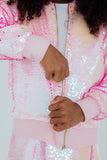 Diva Pink Flip Sequin Jacket - Aaria Tees Aaria Tees