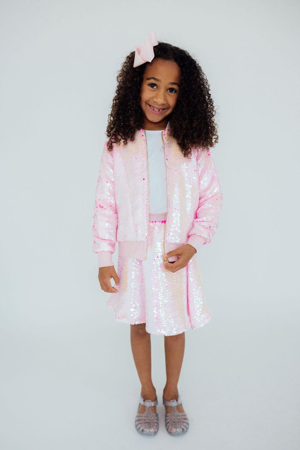 Diva Pink Flip Sequin Jacket - Aaria Tees Aaria Tees