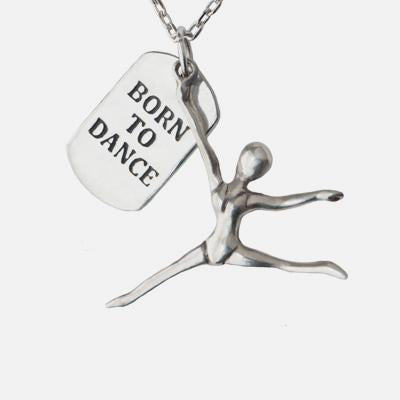 Born to Dance Pewter Necklace - Aaria Tees Aaria Tees