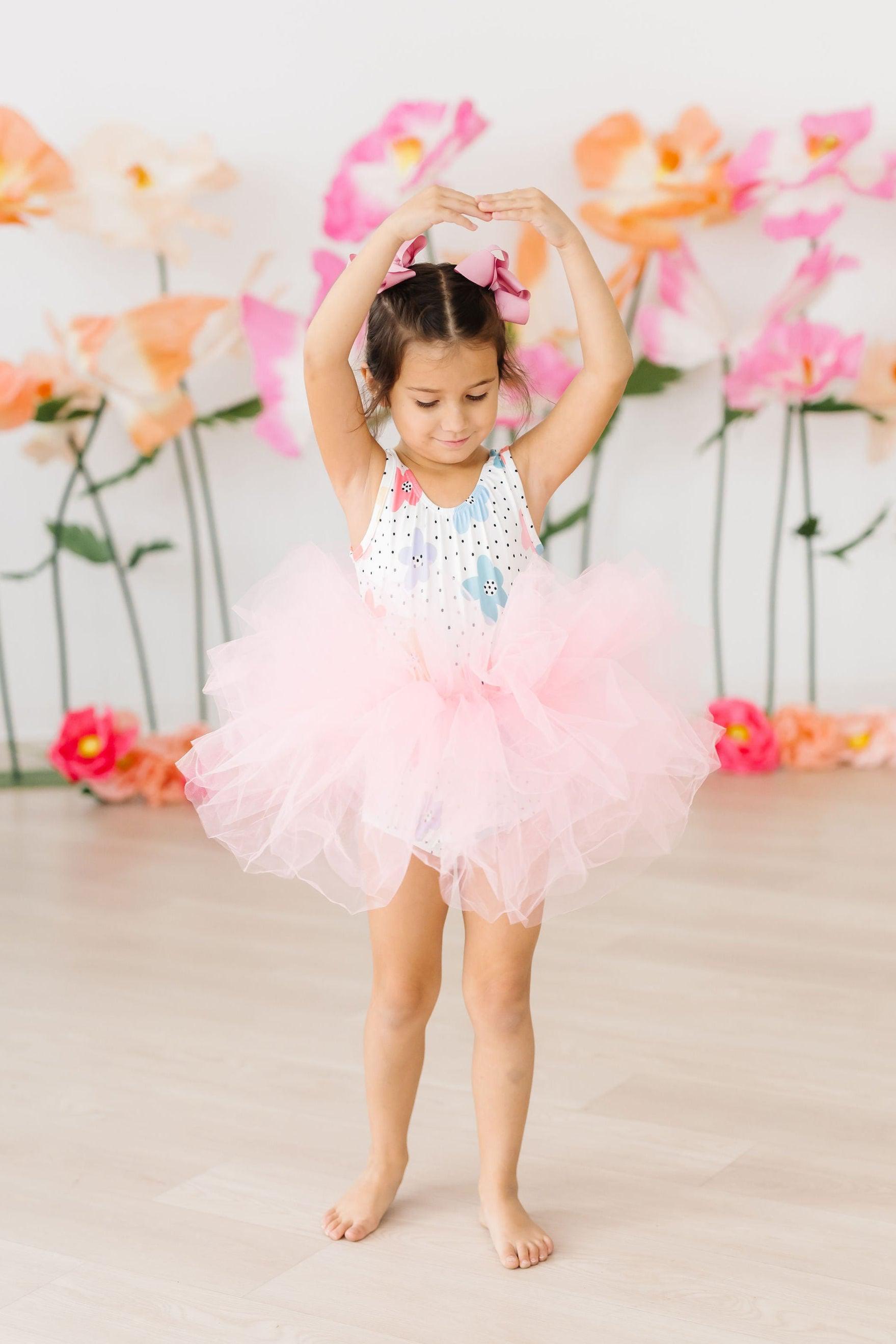 Dots & Daisies Tank Tutu Leotard - Aaria Tees Aaria Tees