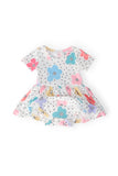 Dots & Daisies S/S Twirl Bodysuit - Aaria Tees Aaria Tees