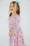 Dream Big Little One 3/4 Pocket Twirl Dress - Aaria Tees Aaria Tees