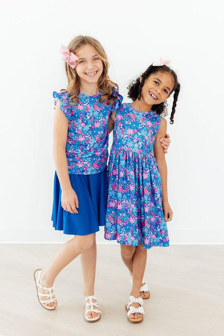 Dreaming Daisies S/S Ruffle Tee - Aaria Tees Aaria Tees