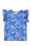 Dreaming Daisies S/S Ruffle Tee - Aaria Tees Aaria Tees