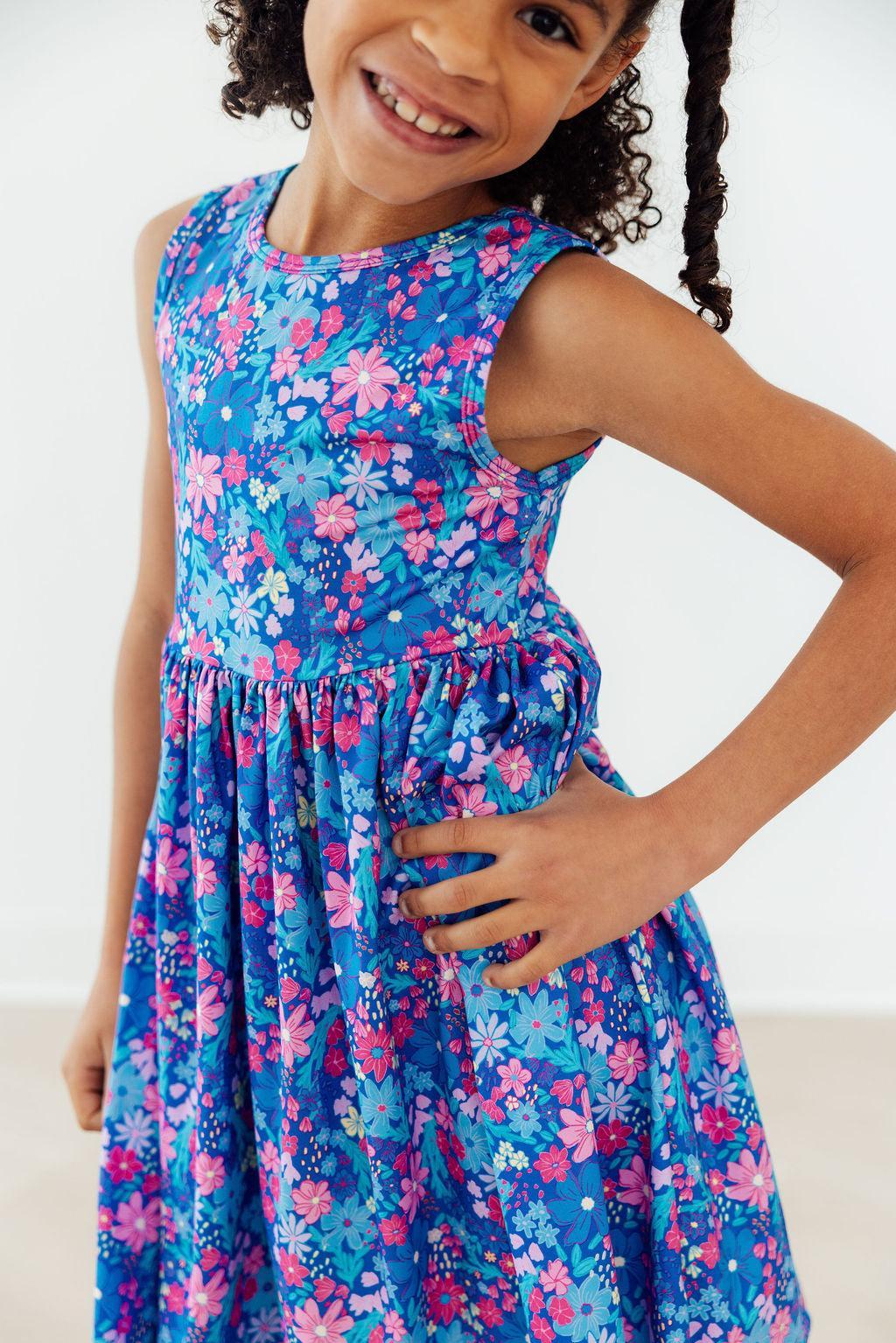 Dreaming Daisies Tank Twirl Dress - Aaria Tees