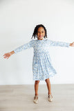 Dreidel Darling L/S Pocket Twirl Dress - Aaria Tees Aaria Tees