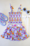 Bamboo Skirt Set - Purple Peony Aaria Tees