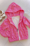 Pretty in motion- bubblegum check (jacket only) Aaria Tees