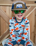 Camo fish bamboo pj set Aaria Tees