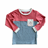 Mountain color block bamboo Aaria Tees