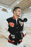 Manifest Varsity Jacket (Black) - Aaria Tees Aaria Tees