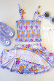 Bamboo Skirt Set - Purple Peony Aaria Tees