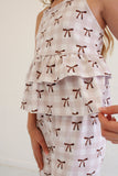 Falling for luxe- Brown Sugar Check Set Aaria Tees