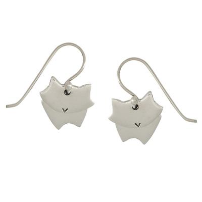 Dancing Cat Sterling Silver Earrings - Aaria Tees