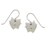 Dancing Cat Sterling Silver Earrings - Aaria Tees Aaria Tees
