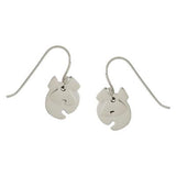 Fluffy Dog Sterling Silver Earrings - Aaria Tees Aaria Tees