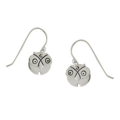 Dancing Owl Sterling Silver Earrings - Aaria Tees