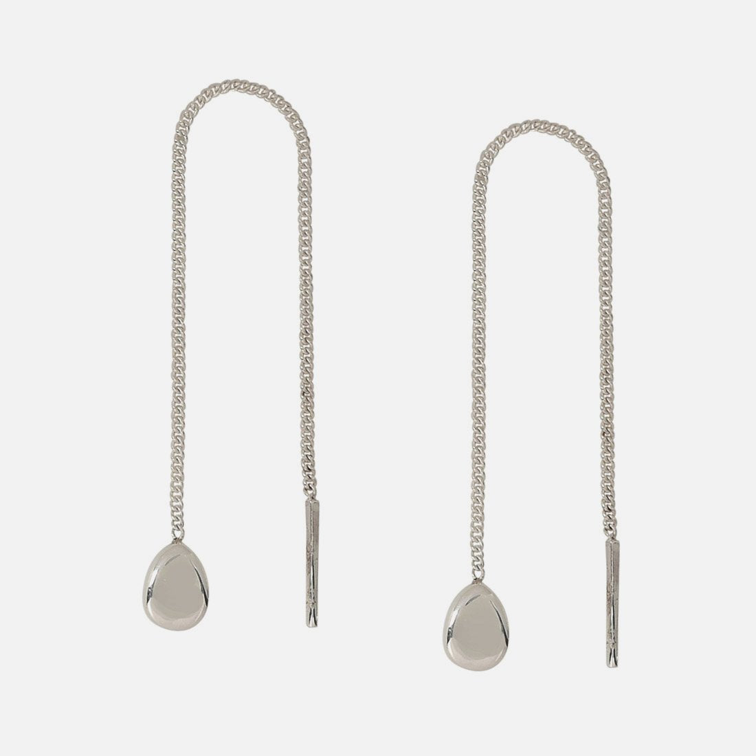 Balanced Sterling Silver Long Earrings - Aaria Tees Aaria Tees