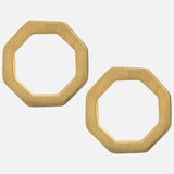 Ardent Gold-Plated Post Earrings - Aaria Tees Aaria Tees
