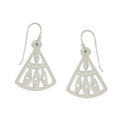 Earth Tlalli Sterling Silver Earrings - Aaria Tees Aaria Tees