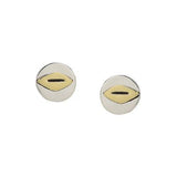 Geometric Mixed Metal Post Earrings - Aaria Tees Aaria Tees
