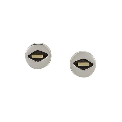 Night Niu Mixed Metal Post Earrings - Aaria Tees Aaria Tees