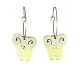 Dancing Ram Mixed Metals Hoop Earrings - Aaria Tees Aaria Tees