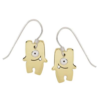 Snorph Emoti Brass Earrings - Aaria Tees