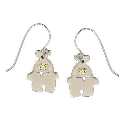 Luvinx Emoti Silver Earrings - Aaria Tees Aaria Tees