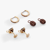 Espresso Martini Interchangeable Charm Huggie Hoop Set of 2 - Aaria Tees Aaria Tees