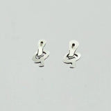 Treble Clef Sterling Silver Earrings - Aaria Tees Aaria Tees