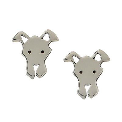 Great Dane Sterling Silver Post Earrings - Aaria Tees