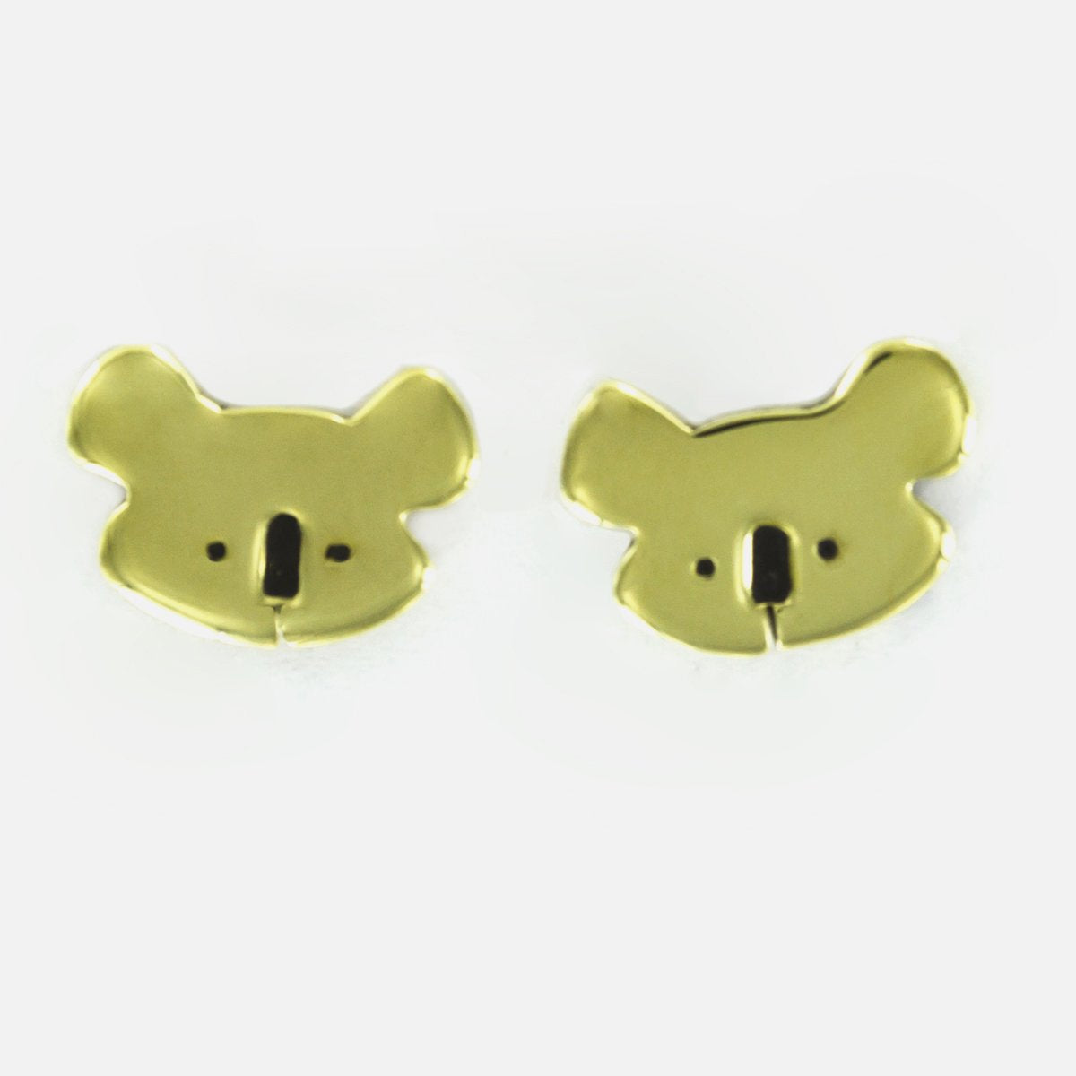 Koala Sterling & Brass Post Earrings - Aaria Tees