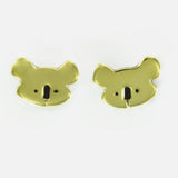 Koala Sterling & Brass Post Earrings - Aaria Tees Aaria Tees