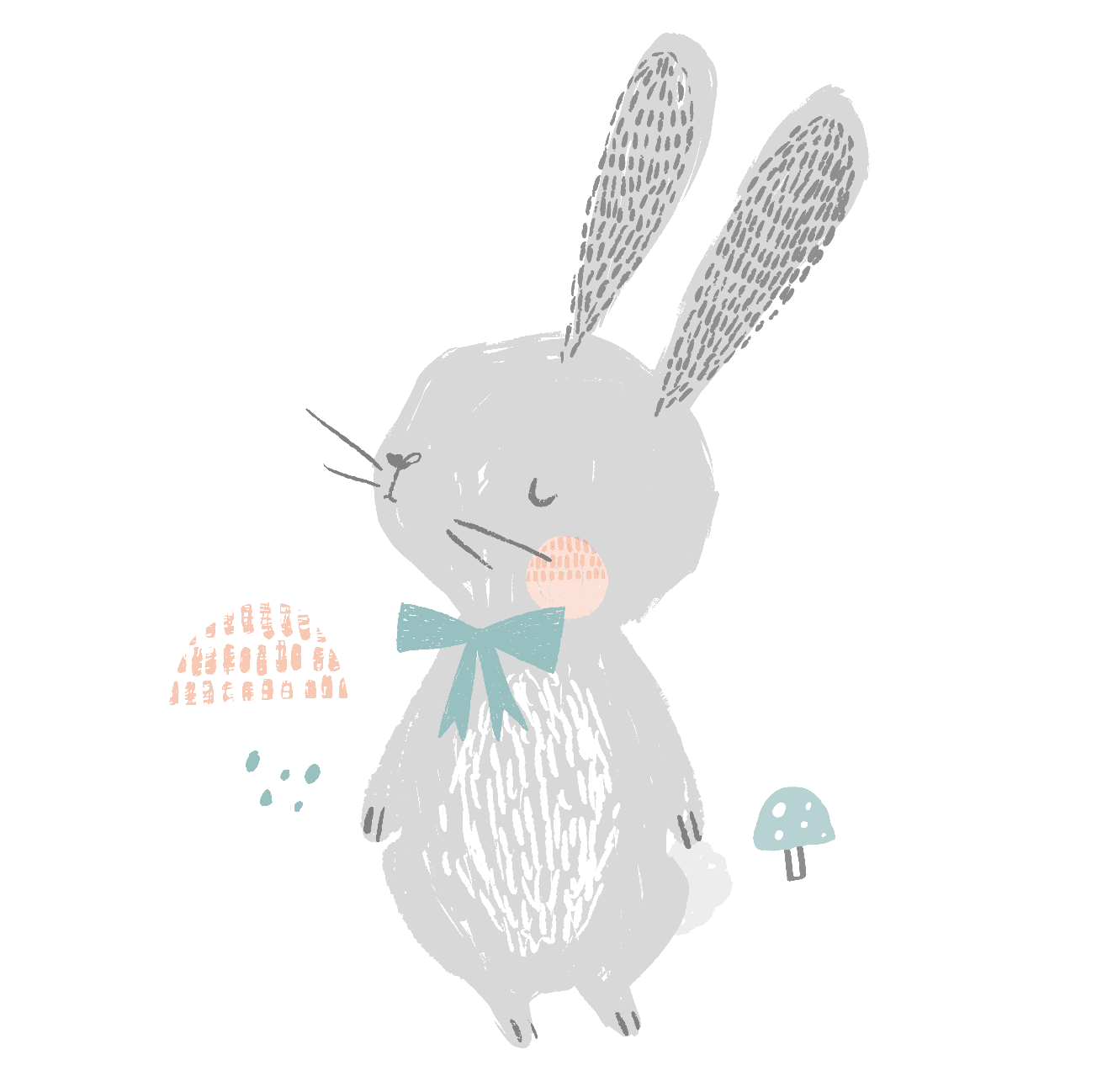 graphic tee | spring bunny - Aaria Tees Aaria Tees