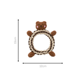 Daisy and Jasper Squeaky Plush Rope Toys Aaria Tees