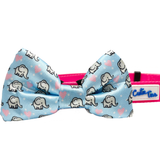 Elephant Love Blue Dog Bow Tie Aaria Tees