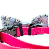 Elephant Love Blue Dog Bow Tie Aaria Tees