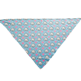 Elephant Love Blue Tie On Dog Bandana Aaria Tees