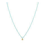 Elsa Mini Heart Necklace Turquoise Aaria Tees